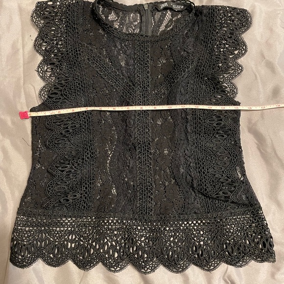 Sz.Sm Black lace too by Zara - Picture 6 of 7